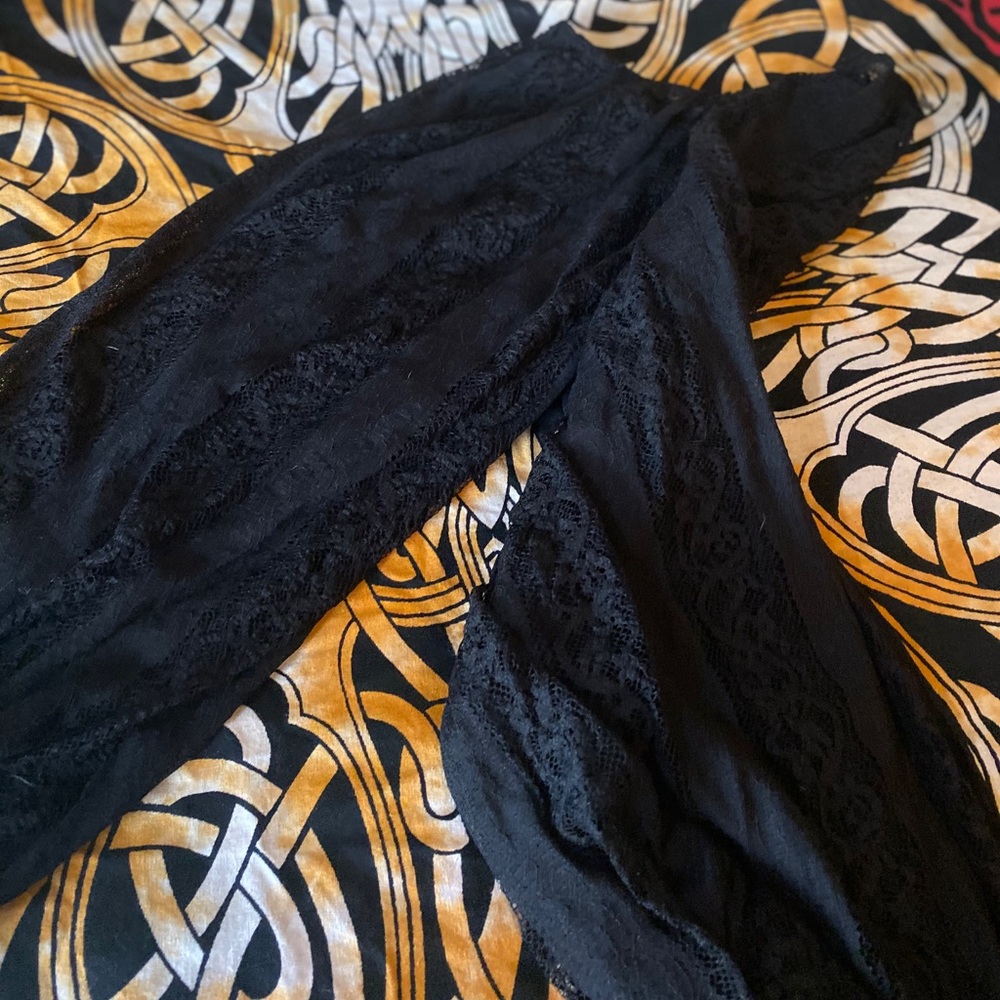 Black lace top